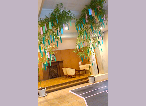 七夕の飾り付けのイメージ画像